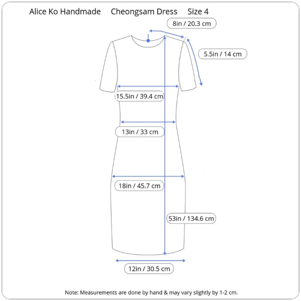 SOLD | 🔥LAST CHANCE🔥 Alice Ko Handmade Chinese Cheongsam Floral Cocktail Dress - Picture 13 of 13